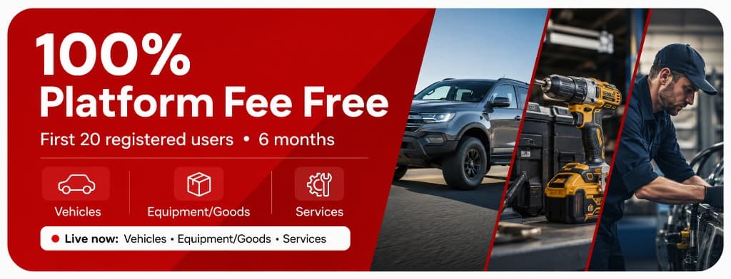 100% Platform Fee Free — First 20 registered users · 6 months